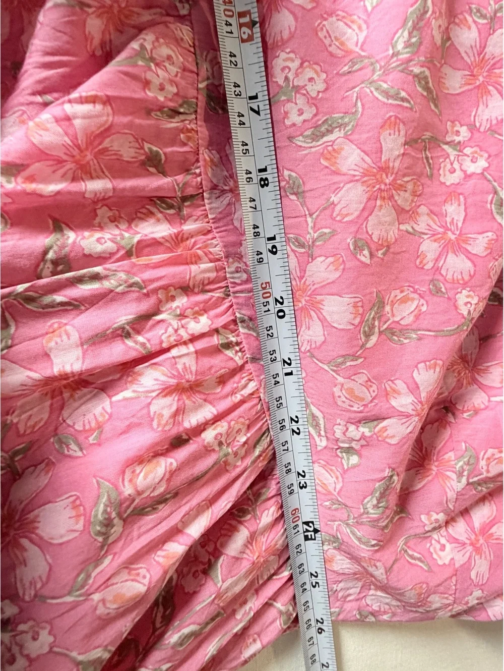 Vineyard Vines Women's 3X Pink Floral Long Sleeve Dress Cotton Rayon Blend